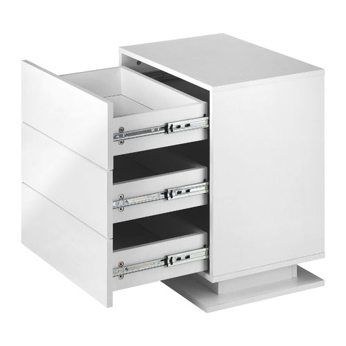 LIVING FUSION GALLAND 3 DRAWER BEDSIDE TABLE WITH LED