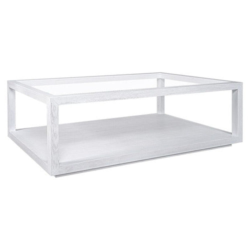 REXINGTON HOME GALVAN RECTANGLE OAK WOOD COFFEE TABLE