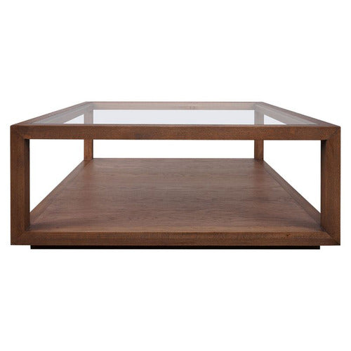 REXINGTON HOME GALVAN SQUARE OAK WOOD COFFEE TABLE