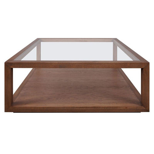 REXINGTON HOME GALVAN SQUARE OAK WOOD COFFEE TABLE