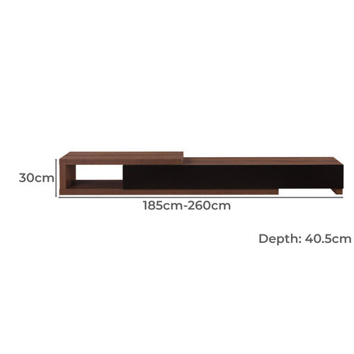 MONUMENT FURNITURE GARNEAU EXTENDABLE LOWLINE TV UNIT