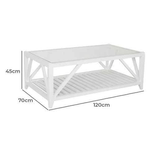 HAMILTON FURNITURE GARRETH BIRCHWOOD COFFEE TABLE