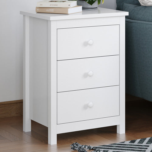 HOXTON ROOM GEOFFREY 3 DRAWER BEDSIDE TABLE