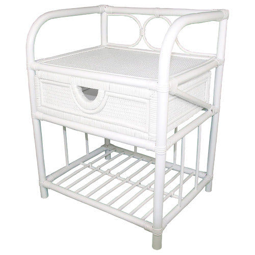 ZZZTIME MATTRESSES VENEZIO RATTAN BEDSIDE TABLE