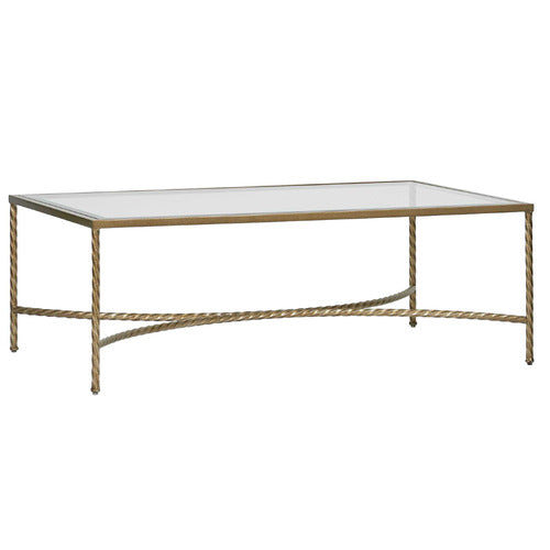 BAYVIEW LIVING GOMEZ TEMPERED GLASS COFFEE TABLE
