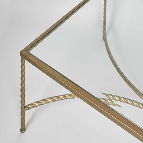 BAYVIEW LIVING GOMEZ TEMPERED GLASS COFFEE TABLE