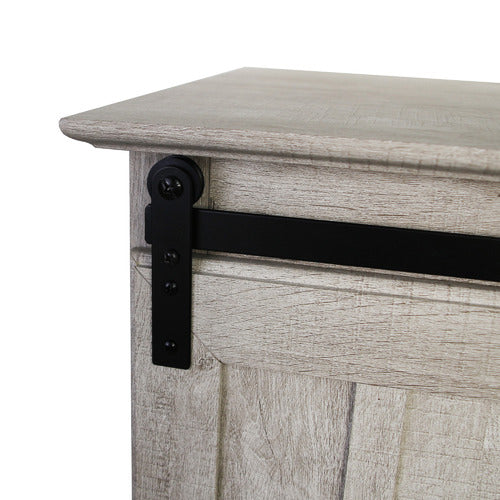 CORNER OFFICE GRETEL TV UNIT WITH SLIDING DOORS