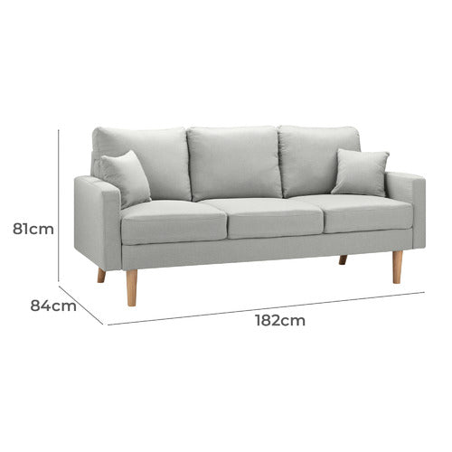 ANDOR 3 SEATER FABRIC SOFA