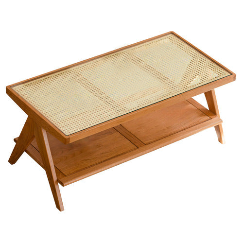 MODERN COLLECTIVE HAISLEY CHERRY WOOD COFFEE TABLE