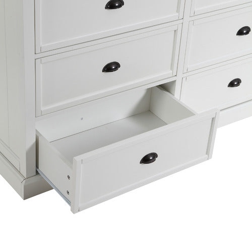 WHITE HAMPTONS 6 DRAWER CHEST