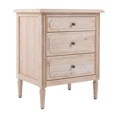 HAMILTON FURNITURE HANSEN OAK WOOD BEDSIDE TABLE