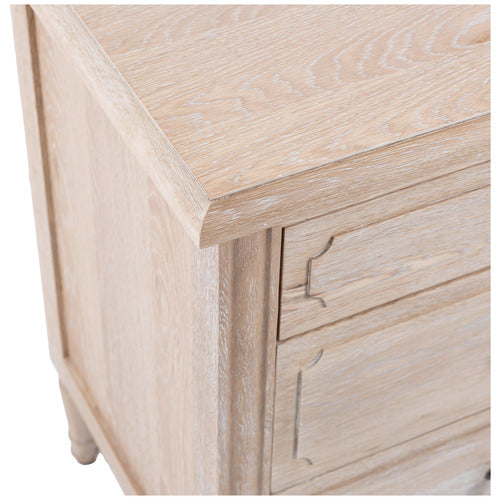 HAMILTON FURNITURE HANSEN OAK WOOD BEDSIDE TABLE