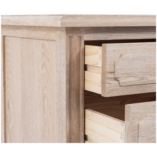 HAMILTON FURNITURE HANSEN OAK WOOD BEDSIDE TABLE