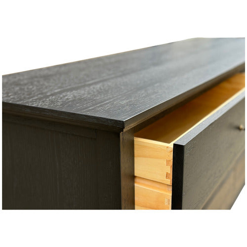 HAMILTON FURNITURE HARLAND OAK WOOD 6 DRAWER CHEST