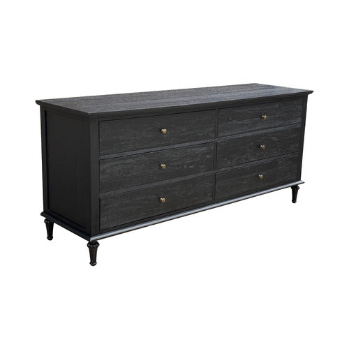 HAMILTON FURNITURE HARLAND OAK WOOD 6 DRAWER CHEST