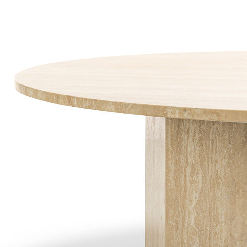 CONTINENTAL DESIGNS HARMON TURKISH TRAVERTINE COFFEE TABLE