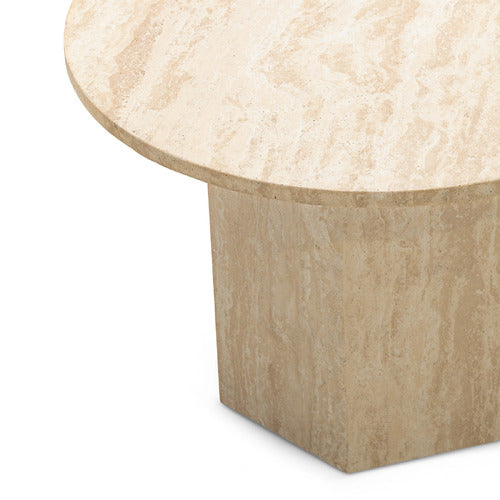 CONTINENTAL DESIGNS HARMON TURKISH TRAVERTINE COFFEE TABLE