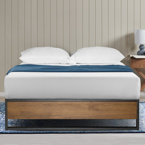 STUDIO HOME HARMONY H35CM METAL & WOOD BED BASE