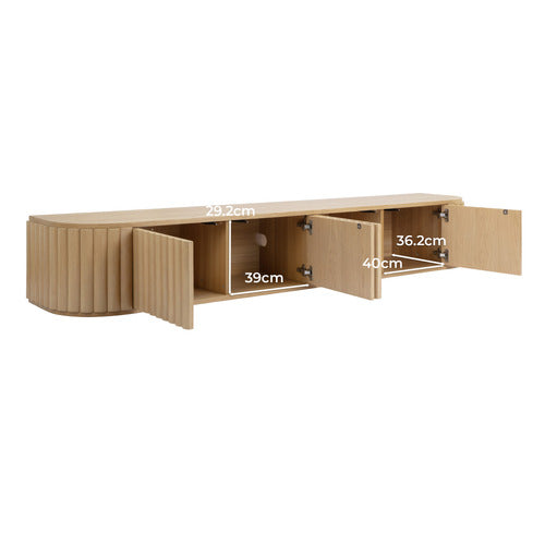 HAYLEY CURVED WALL-MOUNTED TV UNIT