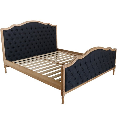 NATURALLY PROVINICIAL HAYWARD BUTTONED LINEN BED