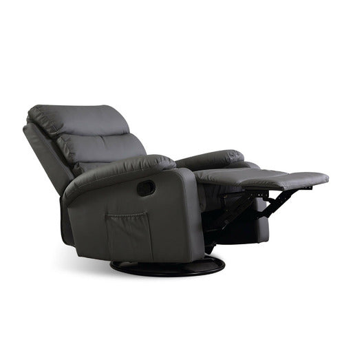 OAKLEIGH HOME HELMSLEY FAUX LEATHER HEATED MASSAGE RECLINER CHAIR