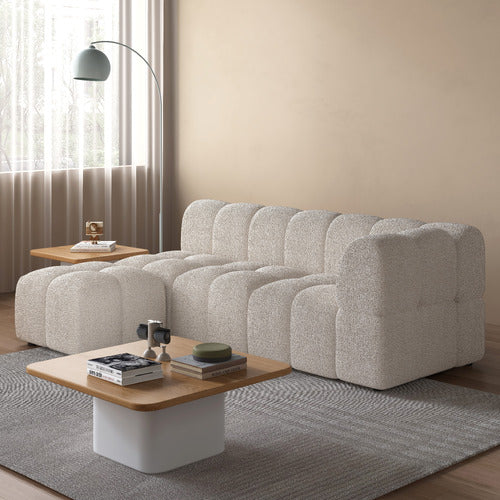 EVER DREAMING LIVING LEIA 3 SEATER MODULAR SOFA WITH REVERSIBLE CHAISE