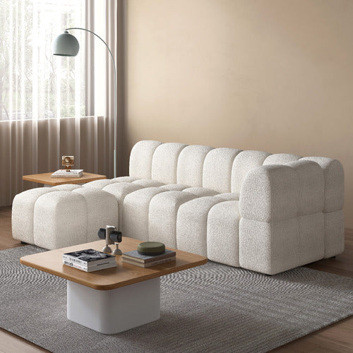 EVER DREAMING LIVING LEIA 3 SEATER MODULAR SOFA WITH REVERSIBLE CHAISE