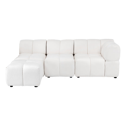 EVER DREAMING LIVING LEIA 3 SEATER MODULAR SOFA WITH REVERSIBLE CHAISE