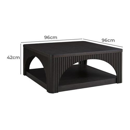 ANITA DESIGN LIVING HENRIETTA ACACIA WOOD COFFEE TABLE