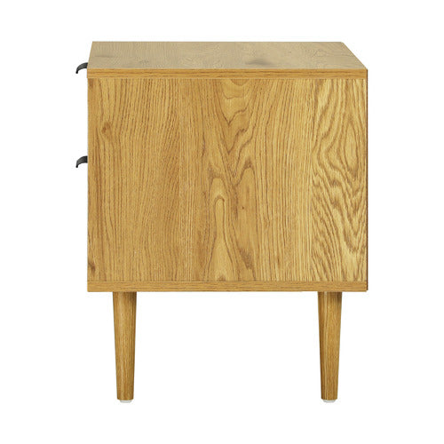 LIVING FUSION HOPKINS 2 DRAWER BEDSIDE TABLE