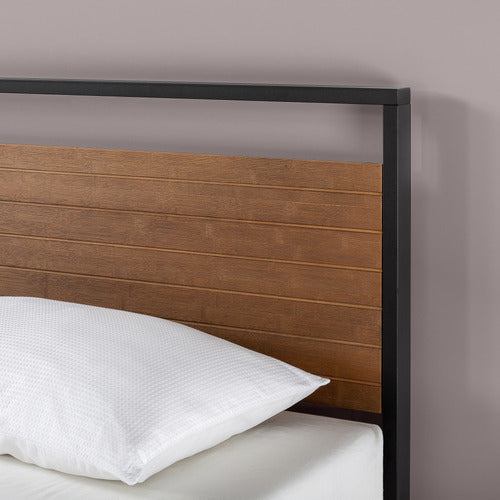 STUDIO HOME HOUSTON TIMBER & METAL PLATFORM BED