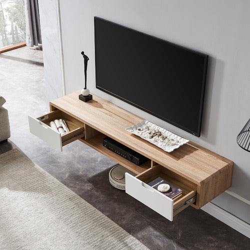 MONUMENT FURNITURE 180CM HOVER WALL MOUNT TV UNIT