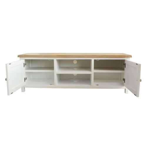 LEGACY FURNITURE HUDSON 2 DOOR ACACIA WOOD TV UNIT