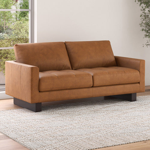 HUNTER 3 SEATER LEATHER SOFA