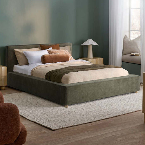 HYDE BOUCLE GAS LIFT QUEEN BED