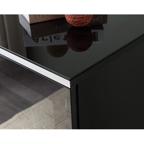MONUMENT FURNITURE IR-FRIENDLY ENCLOSED HI-FI GLASS-TOP RACK