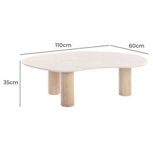 IGGY IRREGULAR MARBLE COFFEE TABLE