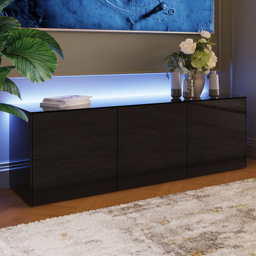 FRANK OLSEN INTELLIGENT FURNITURE INTEL TV CABINET WITH SMART LED & WIRELESS CHARGER