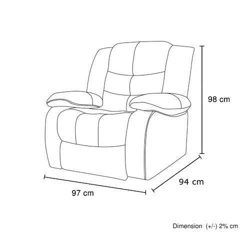 SOUTHERN STYLERS IPANEMA FAUX LEATHER RECLINER CHAIR