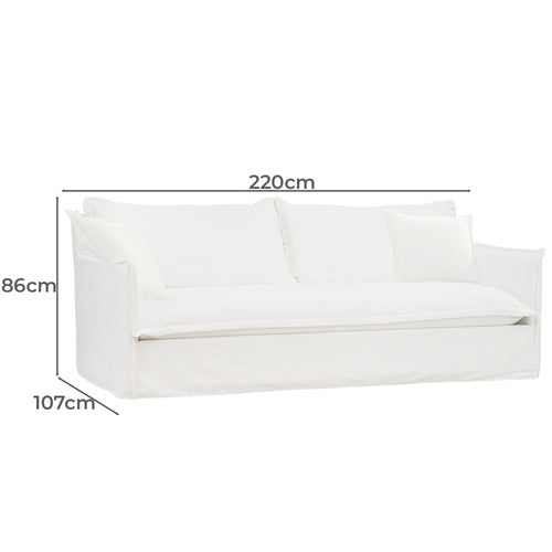 REXINGTON HOME ISAAC 3 SEATER SLIPCOVER SOFA
