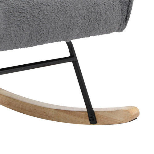 LIVING FUSION ISABELLA SHERPA ROCKING CHAIR