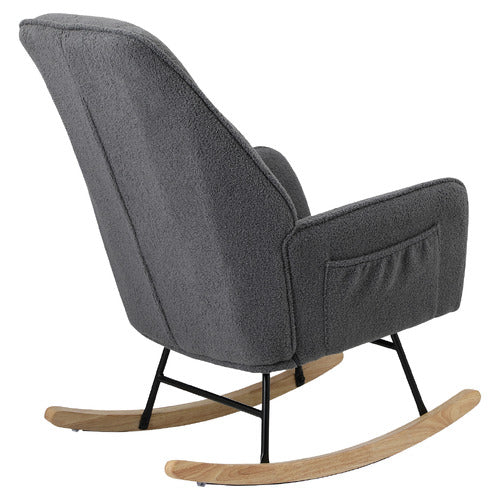 LIVING FUSION ISABELLA SHERPA ROCKING CHAIR