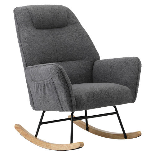 LIVING FUSION ISABELLA SHERPA ROCKING CHAIR