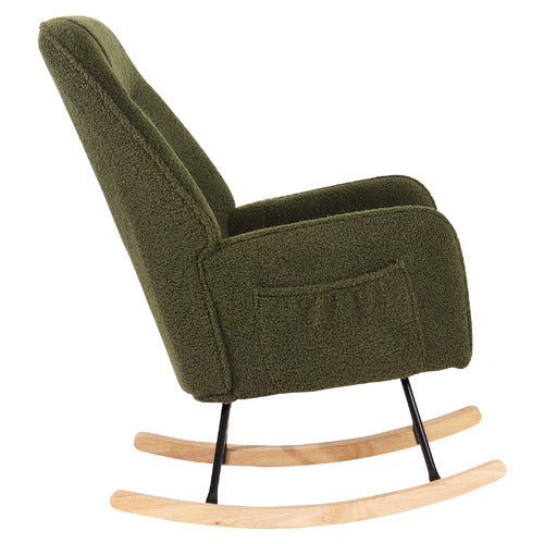 LIVING FUSION ISABELLA SHERPA ROCKING CHAIR