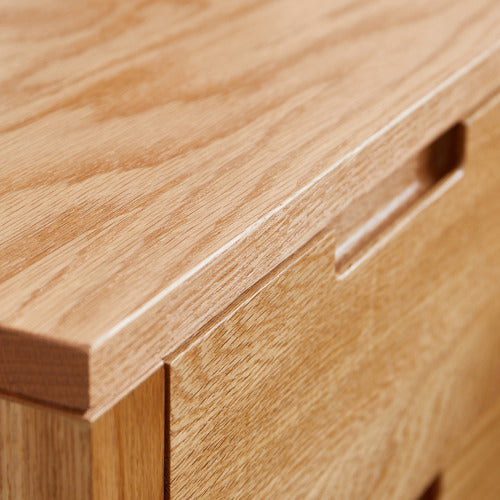 MODERN COLLECTIVE IVY 2 DRAWER AMERICAN OAK WOOD BEDSIDE TABLE