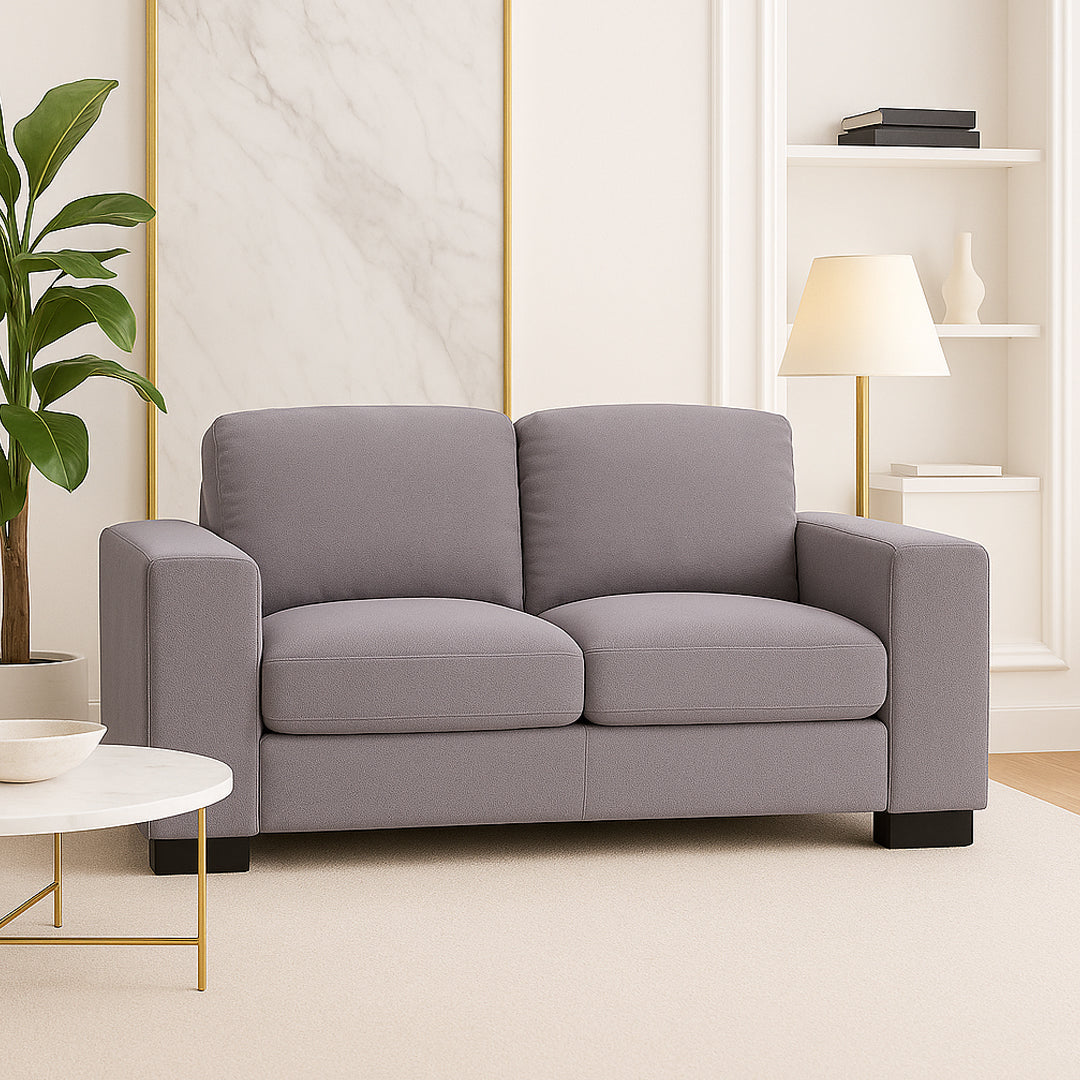 JOSEPHINE FABRIC 2 SEATER SOFA DARK GREY