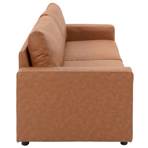 JACK 3 SEATER FAUX LEATHER SOFA