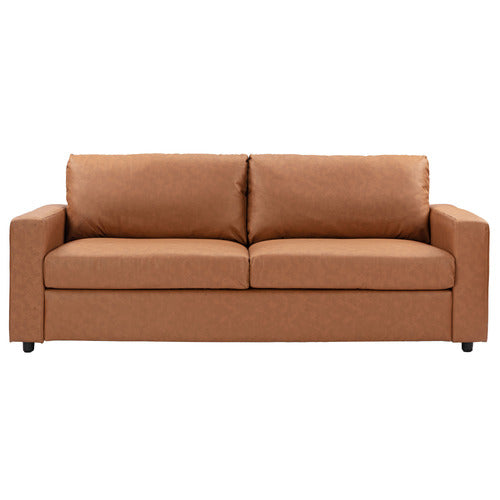 JACK 3 SEATER FAUX LEATHER SOFA