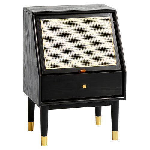 MODERN COLLECTIVE JACQUE OAK WOOD BEDSIDE TABLE