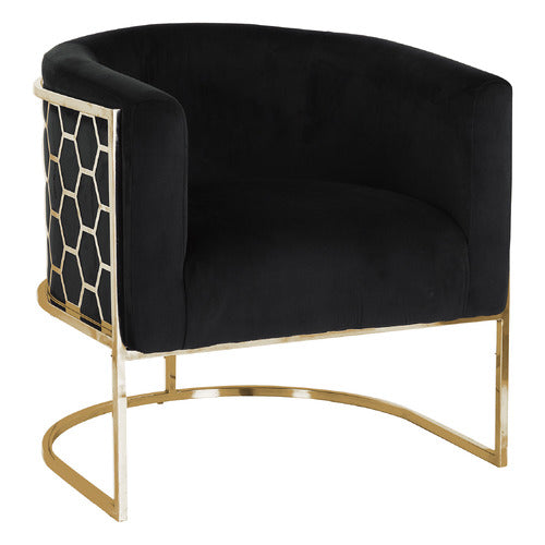 SOUTHERN STYLERS JARDINE VELVET ARMCHAIR